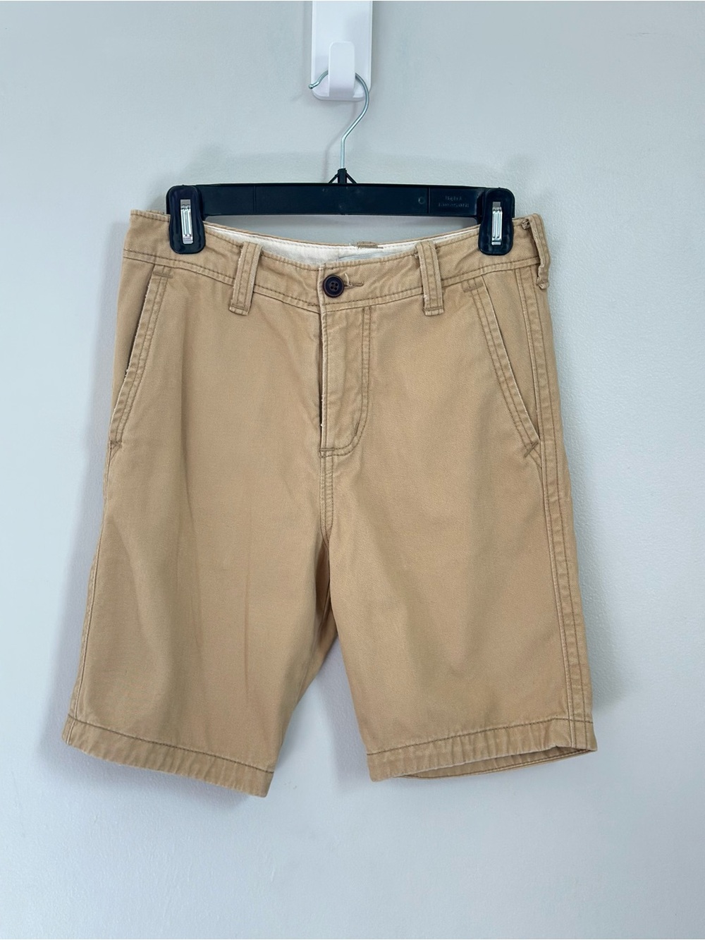 Abercrombie Kids Boys Size 14 Khaki Chino Shorts 100% Cotton